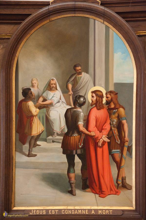 Nom de l'image : D30096287a_(c)Norbert-JUNG — Description :  Chemin de croix à l'église de la Ferté Vidame (28300)